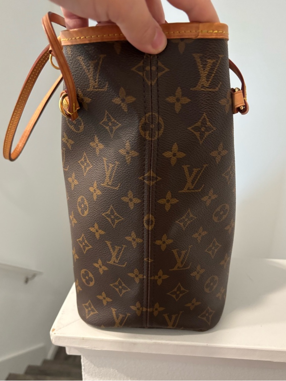 Louis Vuitton Monogram Neverfull MM Tote in Brown and Tan Fall 2021 - Picture 7 of 16